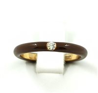 Anello Adolfo Courrier Donna CIOCCOLATO in Oro rosa Diamante P2CIO04 - P2CIO04